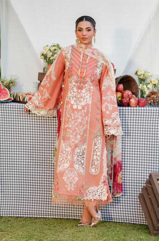 3 Piece Chickenkari Embroidered Lawn Suit UR22
