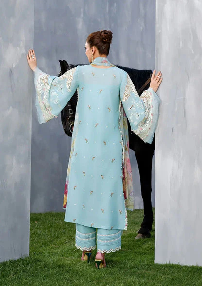 3 Piece Embroidered Chickenkari Lawn Suit UR21