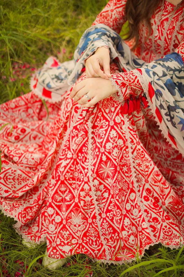 3 Piece Digital Printed Lawn Suit UR13