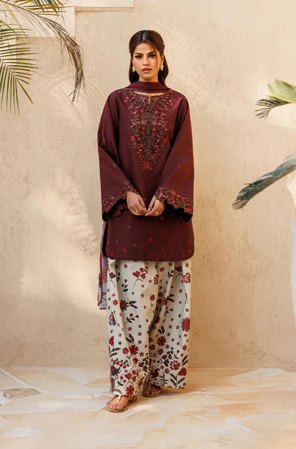 3 Piece Embroidered Lawn Suit UR20