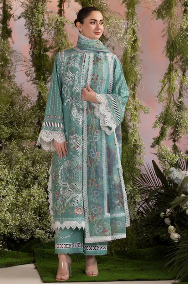 3 Piece Chickenkari Embroidered Lawn Suit UR18