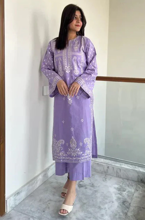 3 Piece Embroidered Lawn Suit UR26