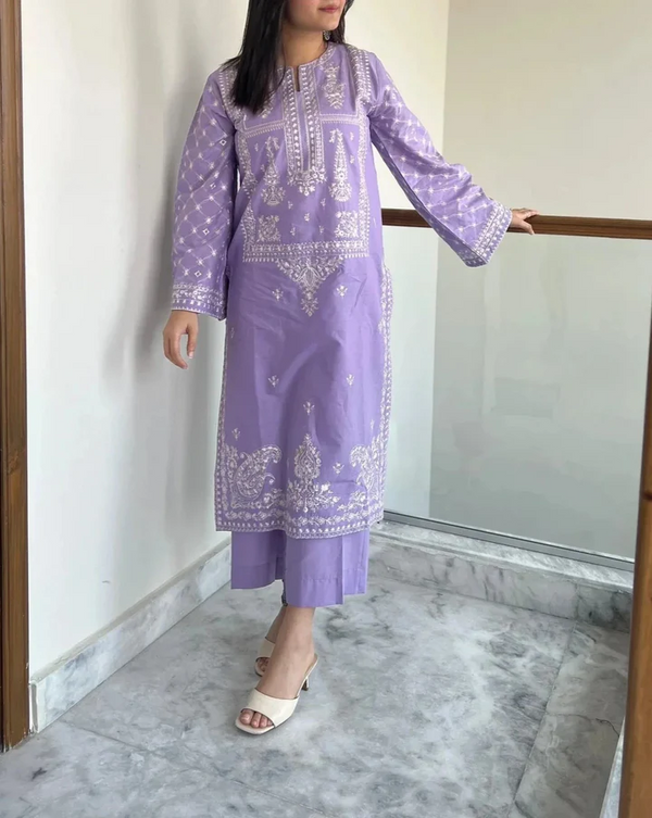 3 Piece Embroidered Lawn Suit UR26