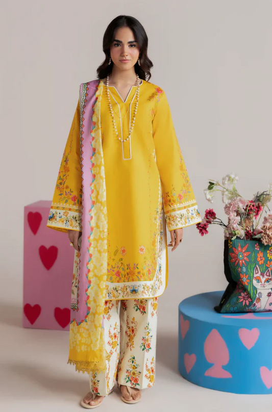 3 Piece Digital Printed Lawn Suit UR15