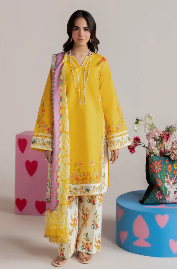 3 Piece Digital Printed Lawn Suit UR15