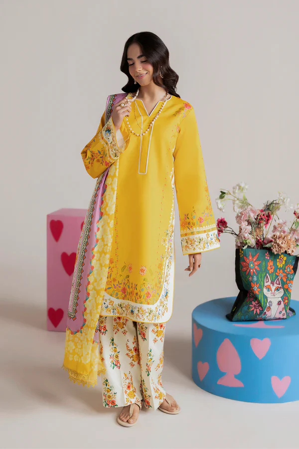 3 Piece Digital Printed Lawn Suit UR15