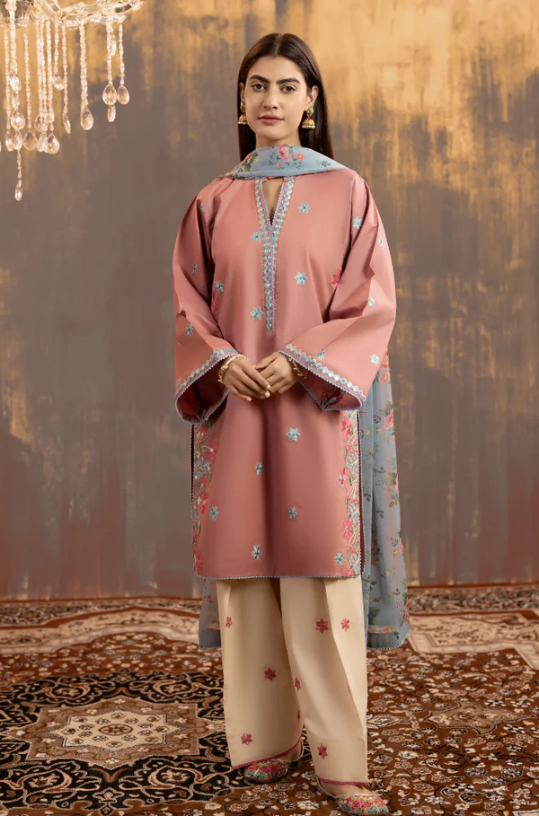 3 Piece Embroidered Lawn Suit UR16