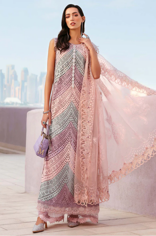 3 Piece Chickenkari Embroidered Lawn Suit UR14