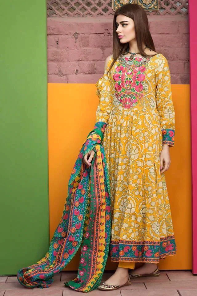 Urban Lawn Digital Printed 3 Piece Dress