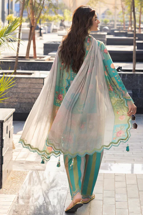 Charizma Printed Lawn 3 Piece Suit with Sticky Munar Dupatta WC1331
