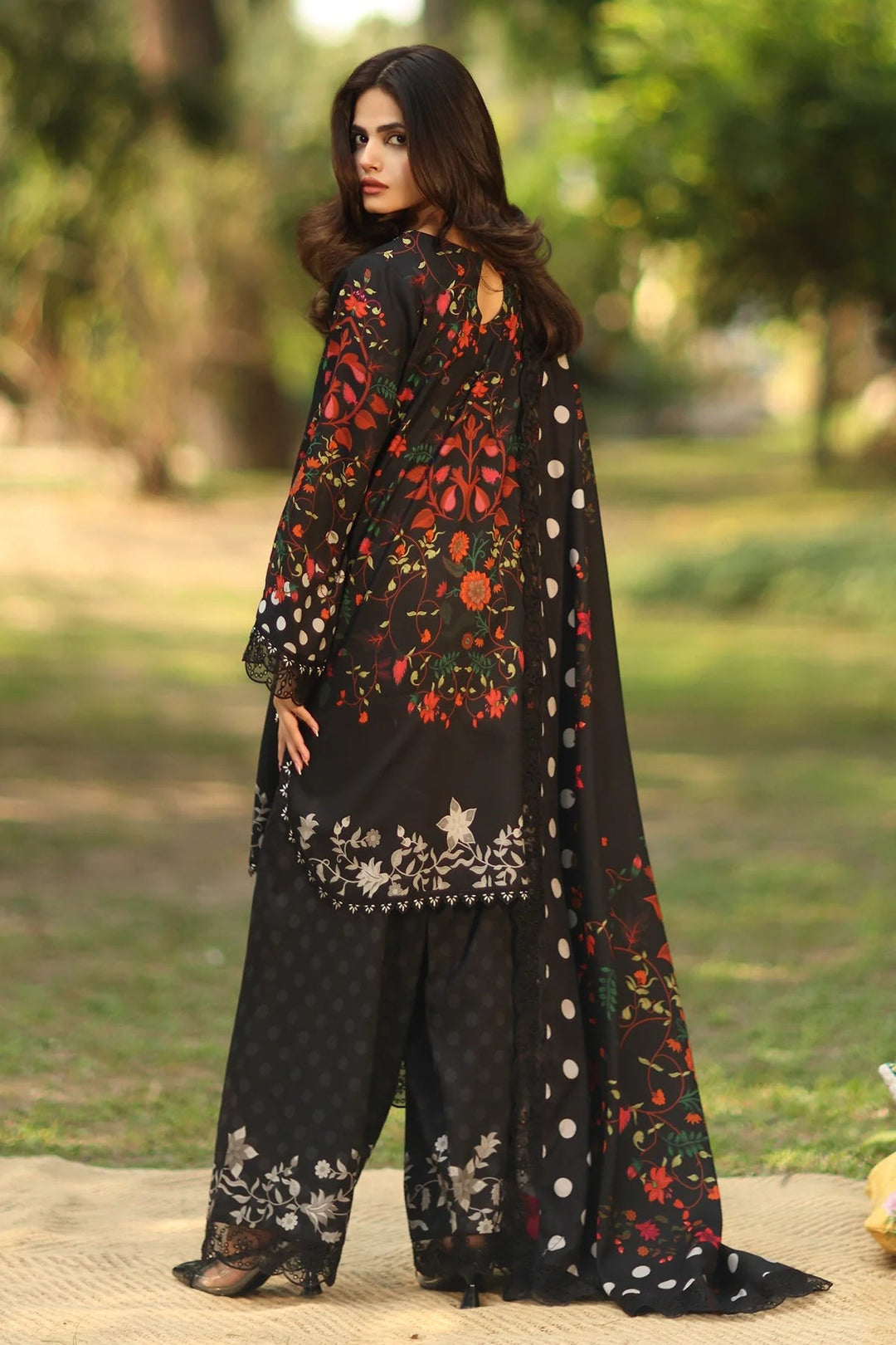 Charizma Printed Lawn 3 Piece Suit with Sticky Munar Dupatta WC1253