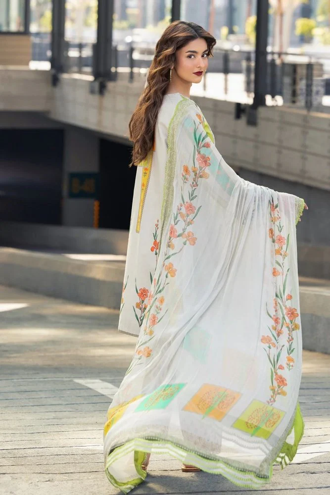Charizma Printed Lawn 3 Piece Suit with Sticky Munar Dupatta WC1284