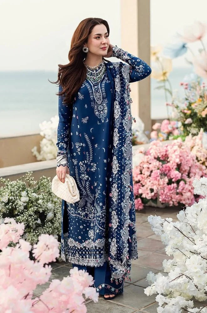 Jade 3 Piece Lawn Chickenkari Embroidered Dress Chiffon Dupata WC1055