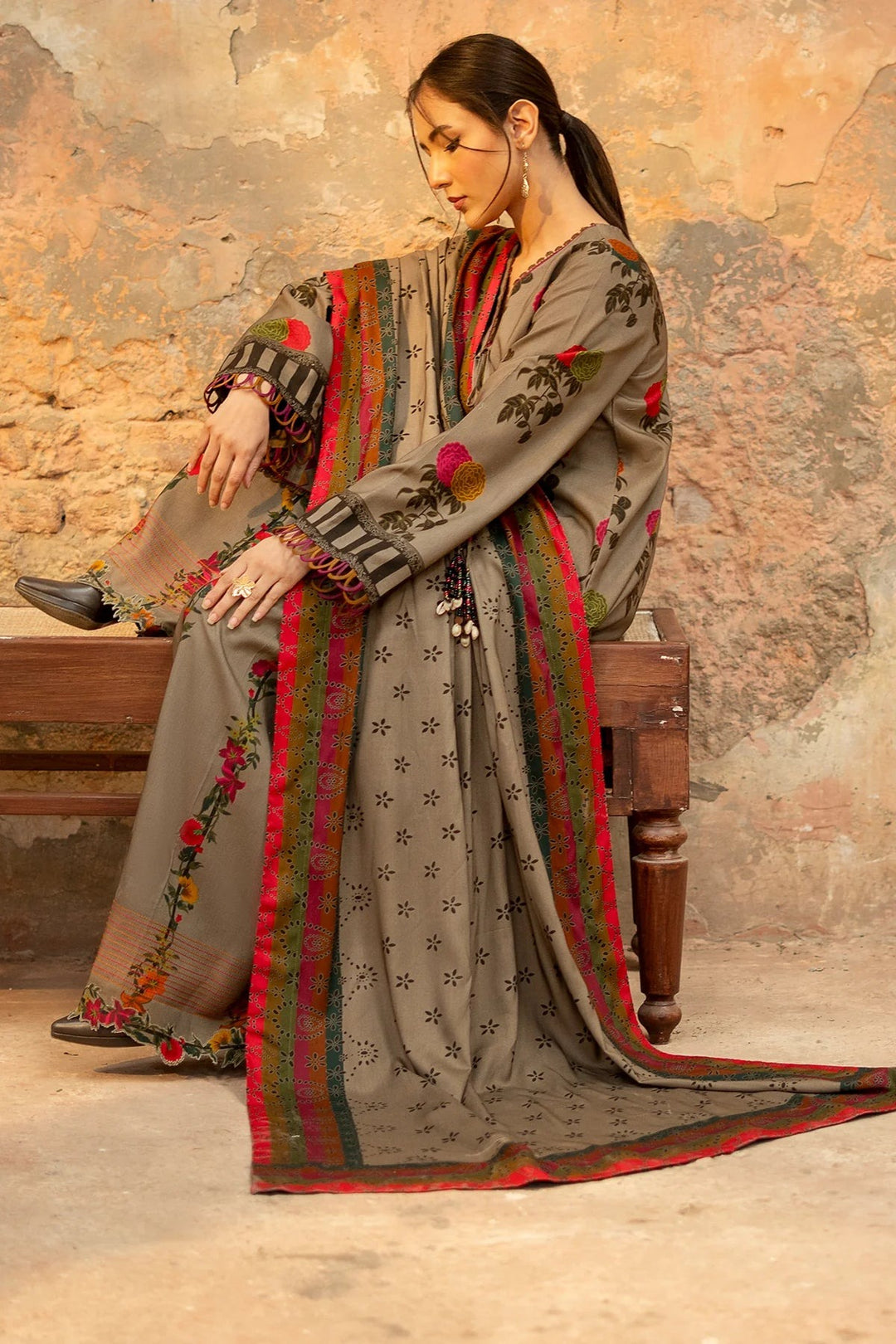 Charizma 3 Piece Lawn Printed Dress with Munar Dupata WC1249