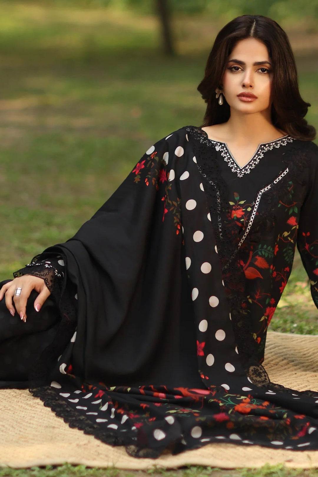 Charizma Printed Lawn 3 Piece Suit with Sticky Munar Dupatta WC1253