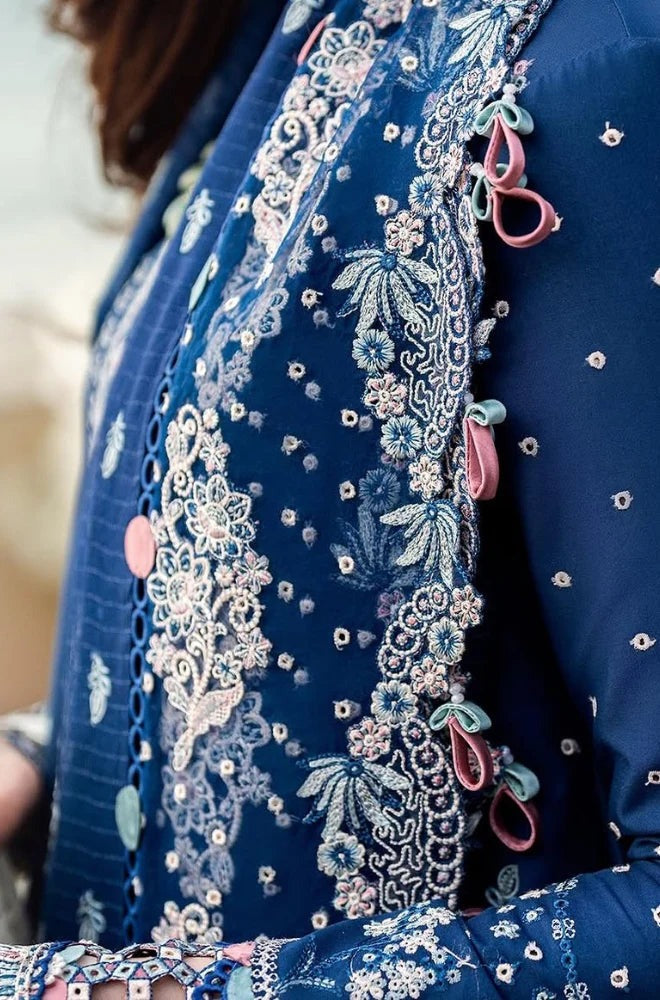 Jade 3 Piece Lawn Chickenkari Embroidered Dress Chiffon Dupata WC1055