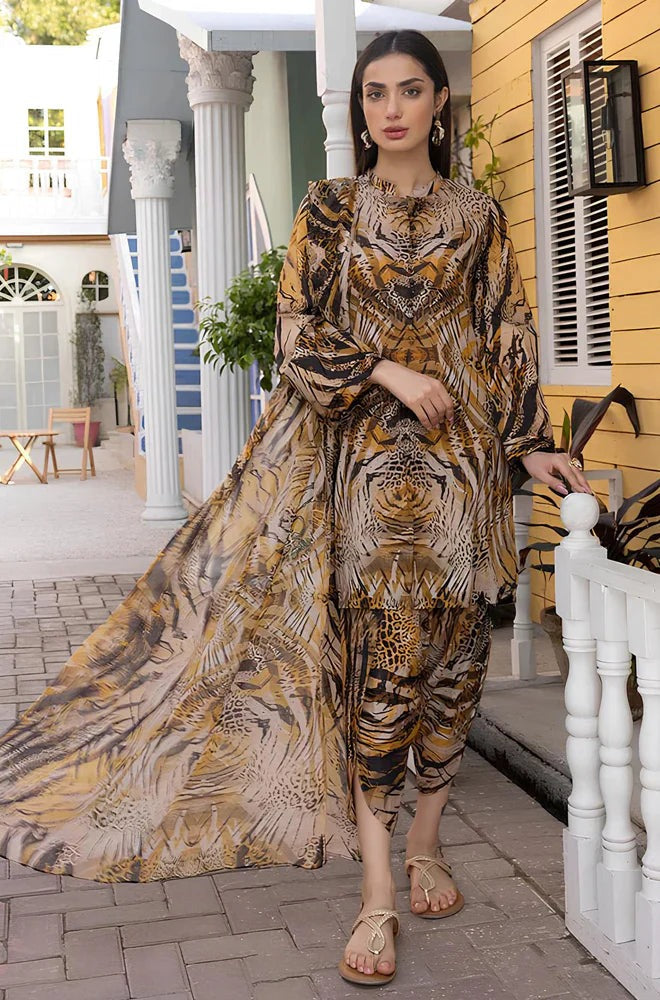 Charizma 3 Piece Digital Printed Lawn dress WC285